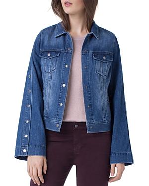bell sleeve denim jacket