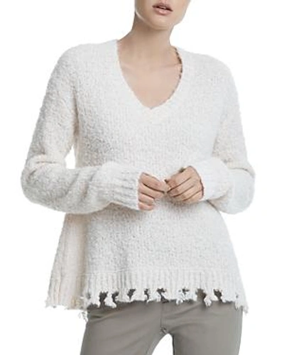 Shop Atm Anthony Thomas Melillo Destroyed Chenille Sweater In Champagne