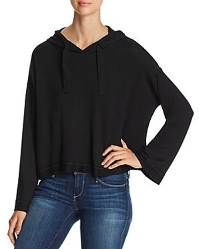 Shop Marc New York Performance Boxy Cropped Hoodie In Black