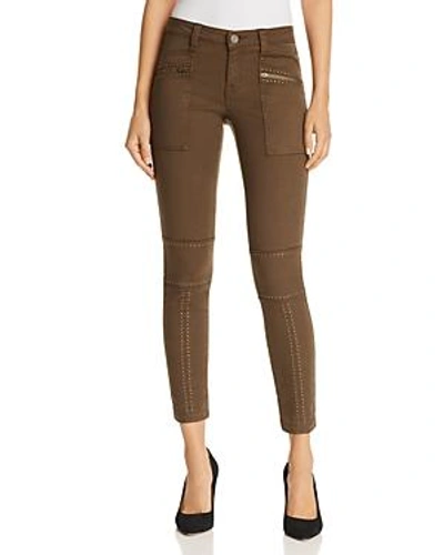 Shop Joie Hazina Studded Skinny Jeans In Fatigue