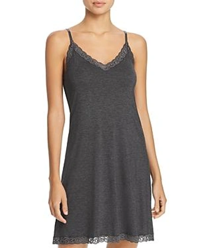 Shop Natori Feathers Essential Chemise In Anthracite