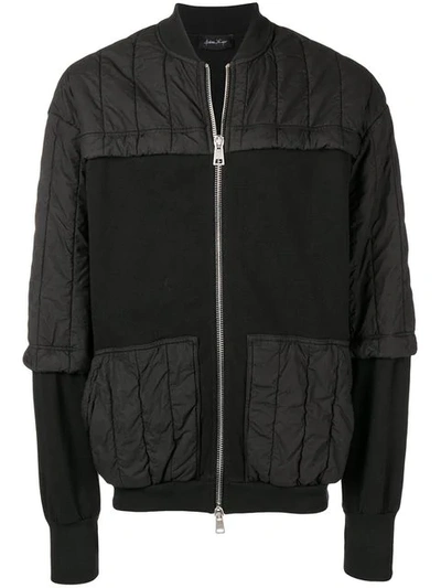 Shop Andrea Ya'aqov Padded Bomber Jacket - Black