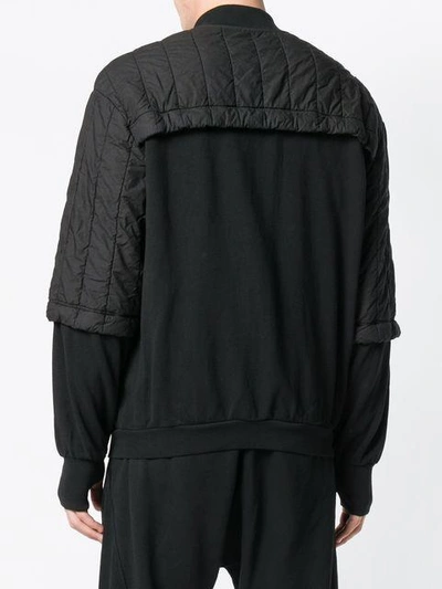 Shop Andrea Ya'aqov Padded Bomber Jacket - Black