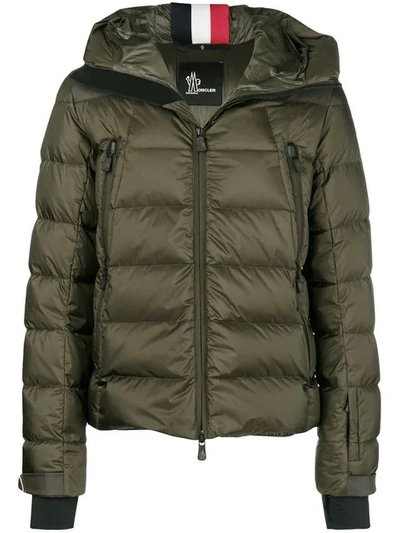 Shop Moncler Padded Jacket In Green