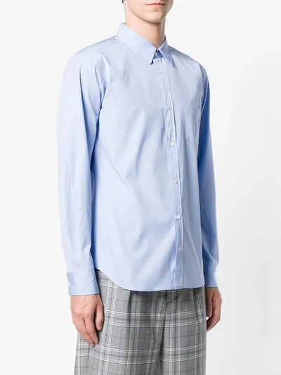 Shop Comme Des Garçons Shirt Classy Fitted Shirt In Blue