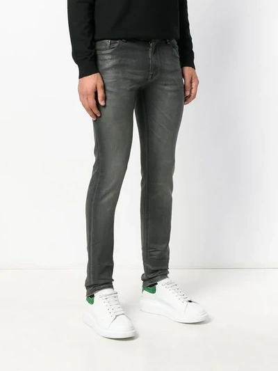 Shop Fendi Slim-fit Jeans - Black