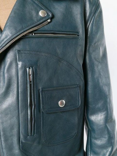 Shop Givenchy Biker Jacket - Blue
