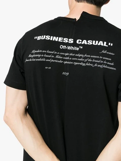 Shop Off-white Bernini Graphic Print Cotton T-shirt - Black