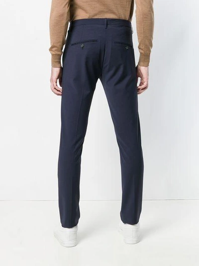 Shop Dondup Tailored Trousers In Blue