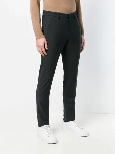 Shop Dondup Tailored Trousers In Black