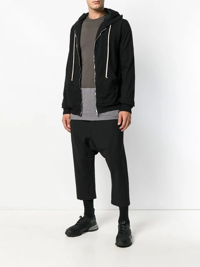 Shop Rick Owens Drkshdw Hooded Jacket - Black