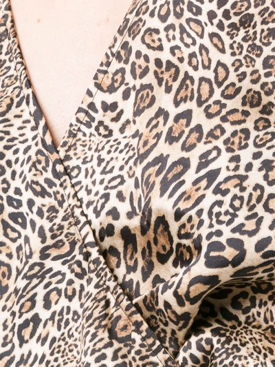Shop Ronny Kobo Leopard Print Blouse - Brown