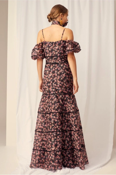 Shop Keepsake One Love Gown In Black Rose Floral