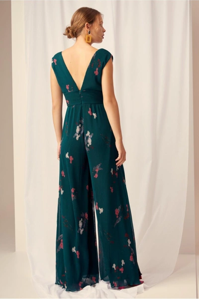 Shop Keepsake Night Fall Jumpsuit In Emerald Floral