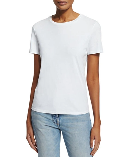 The Row Essentials Wesler Cotton-jersey T-shirt In White