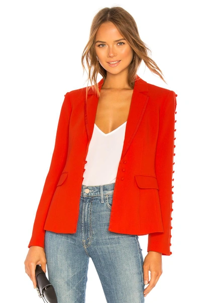 Shop Cinq À Sept Vivianna Jacket In Red