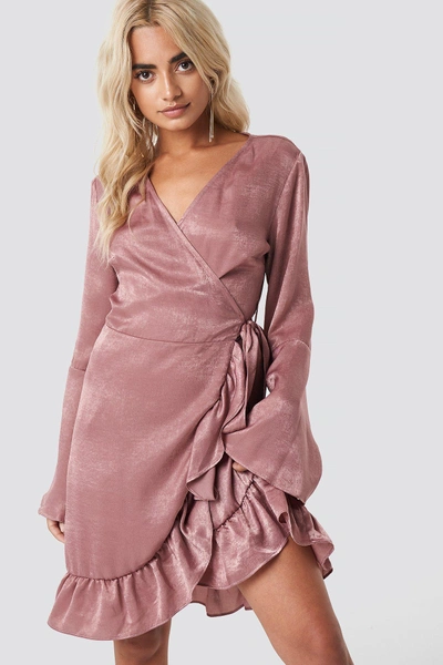 Shop Rut & Circle Sofia Wrap Frill Dress - Pink