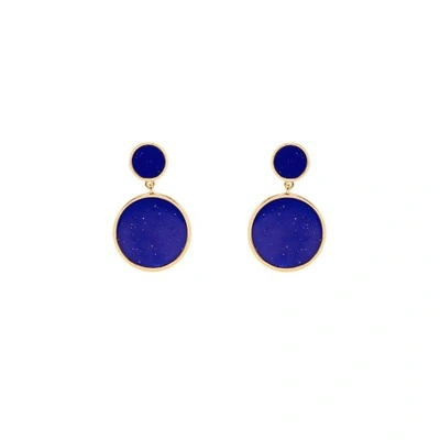Shop Eshvi Blue Glowing Earrings