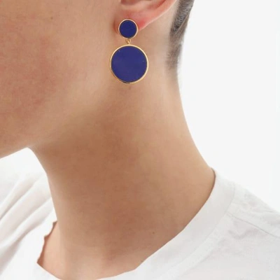 Shop Eshvi Blue Glowing Earrings