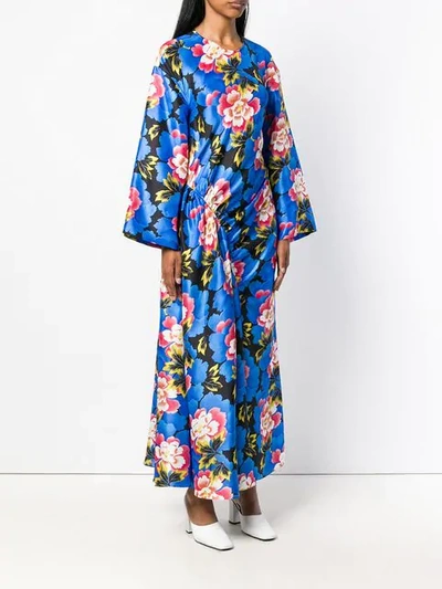 Shop Kenzo Relaxed Fit Floral Dress In 99