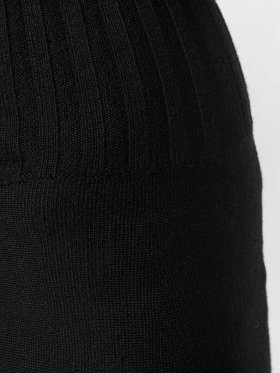Shop Dorothee Schumacher High-waist Knitted Skirt - 999 Black