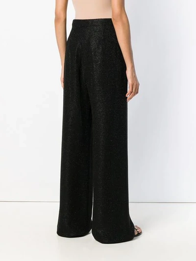 Shop Max Mara Palazzo Trousers In Black