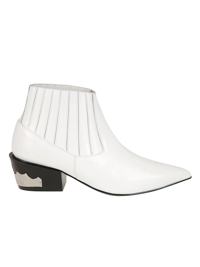 Shop Toga Western Style Ankle Boots In White