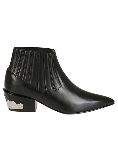 Shop Toga Western Style Ankle Boots In Black