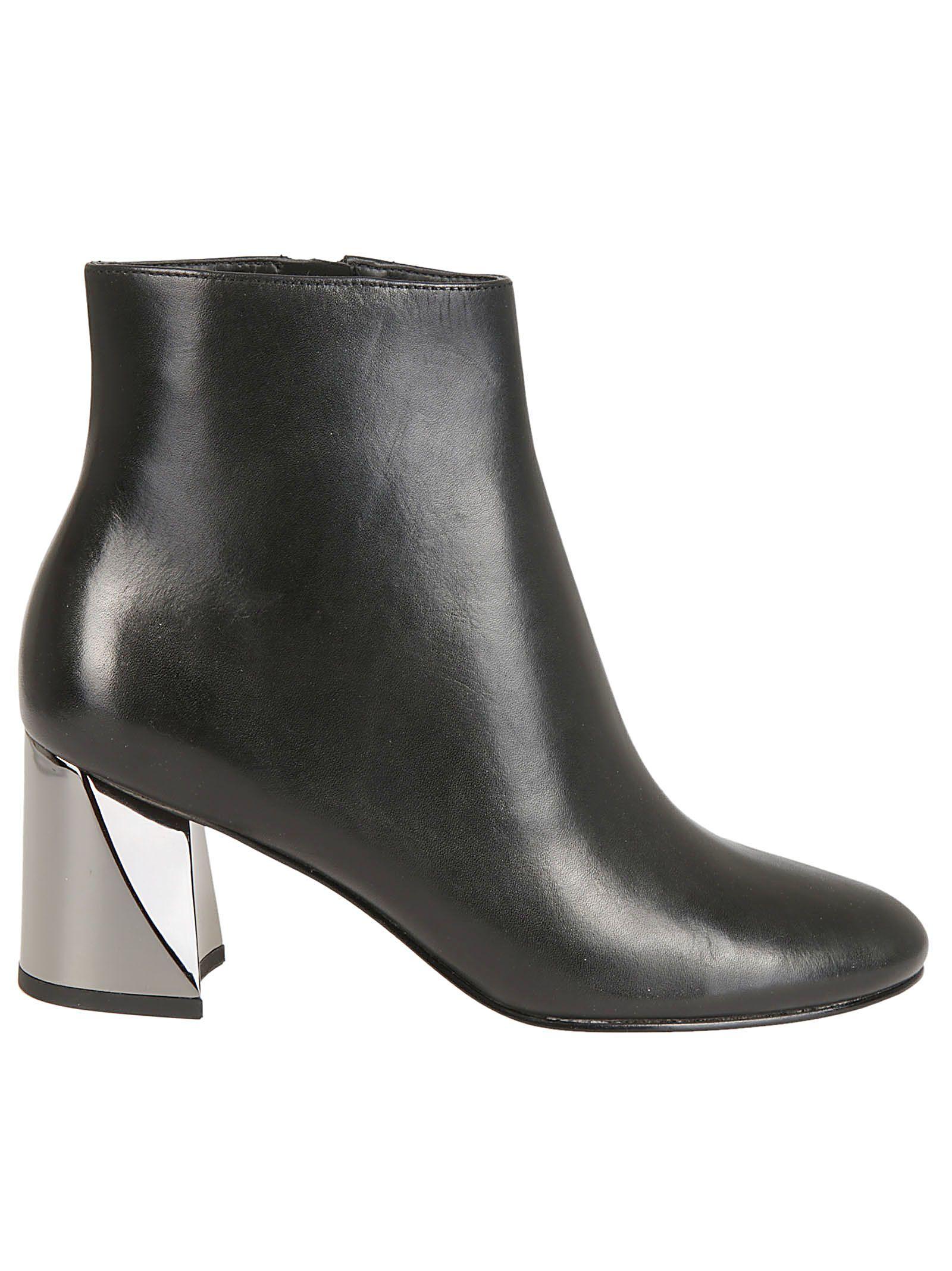 hadlee heeled boot silver