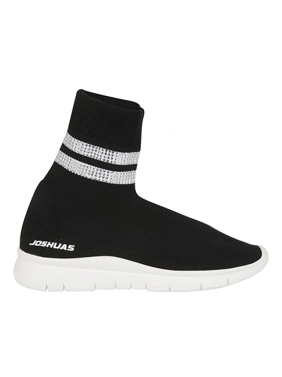 Shop Joshua Sanders Sock Hi-top Sneakers In Black