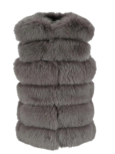 Shop Sword 6.6.44 S.w.o.r.d 6.6.4.4. Furred Padded Gilet In Iron