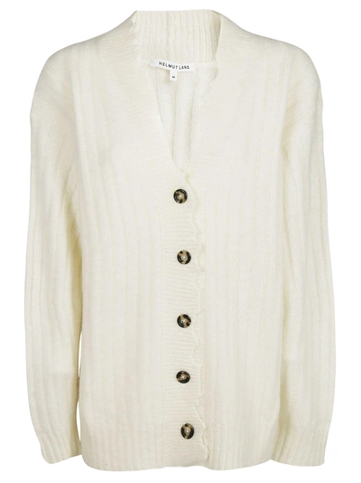 Shop Helmut Lang Button Up Cardigan In White