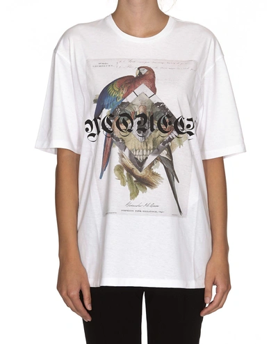 Shop Alexander Mcqueen Jungle Collage T-shirt In White