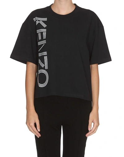 Shop Kenzo Logo T-shirt In Black