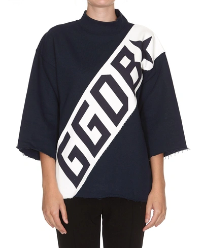 Shop Golden Goose Sarin Sweatshirt In Dark Navy