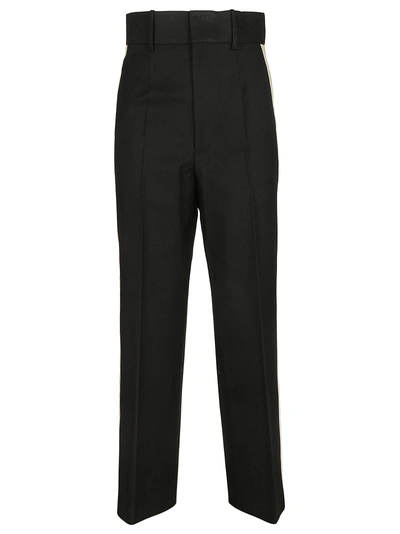 Shop Helmut Lang Side Stripe Trousers In Black