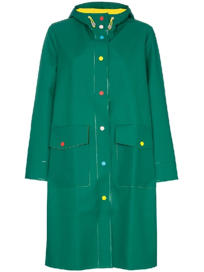 Shop Mira Mikati Long Length Hooded Raincoat