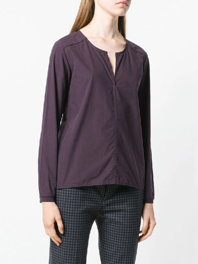 Shop Humanoid Loose Fit Blouse In Pink & Purple