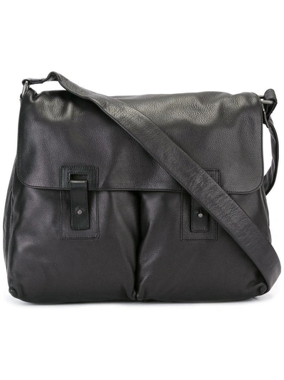 Shop Orciani Pocket Detail Messenger Bag - Black