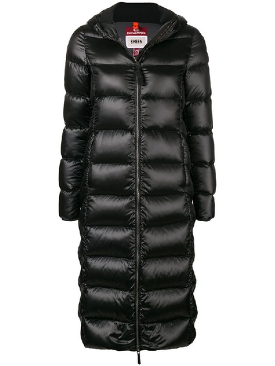 Shop Parajumpers Hood Padded Coat In Black