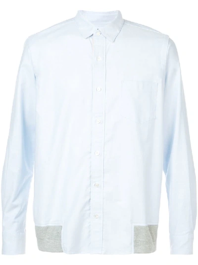 Shop Sacai Jacket-style Shirt - Blue