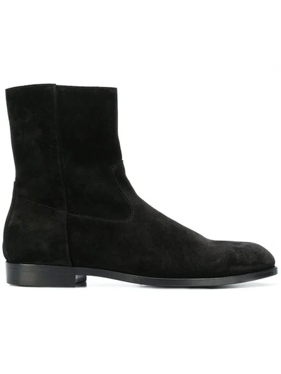 Shop Buttero Suede Ankle Boots In Black
