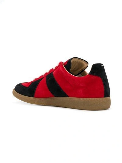 Shop Maison Margiela Replica Sneakers - Red
