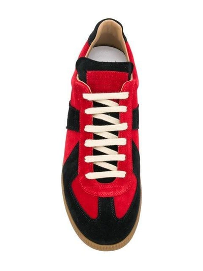 Shop Maison Margiela Replica Sneakers - Red