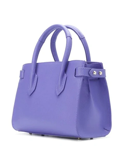 Shop Furla Pin Tote Bag - Purple