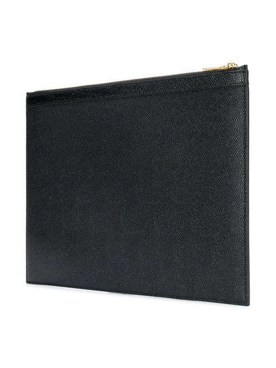 Shop Thom Browne Medium Document Holder - Black