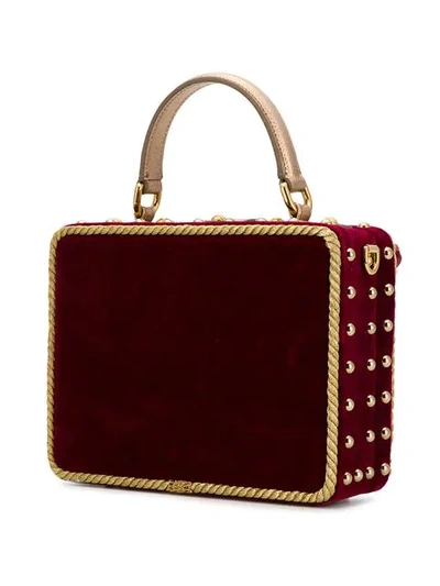 Shop Dolce & Gabbana Santa Borsa Box Tote In Red