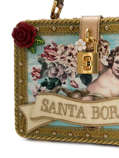 Shop Dolce & Gabbana Santa Borsa Box Tote In Red