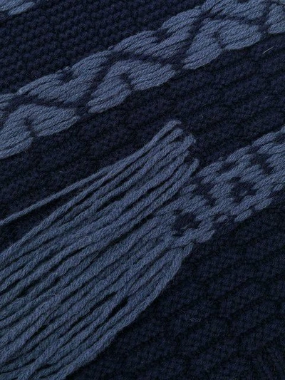 Shop Calvin Klein 205w39nyc Woven-detail Scarf In Blue