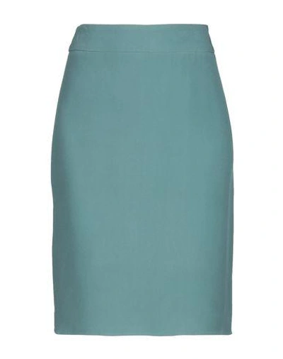 Shop Armani Collezioni Knee Length Skirt In Green